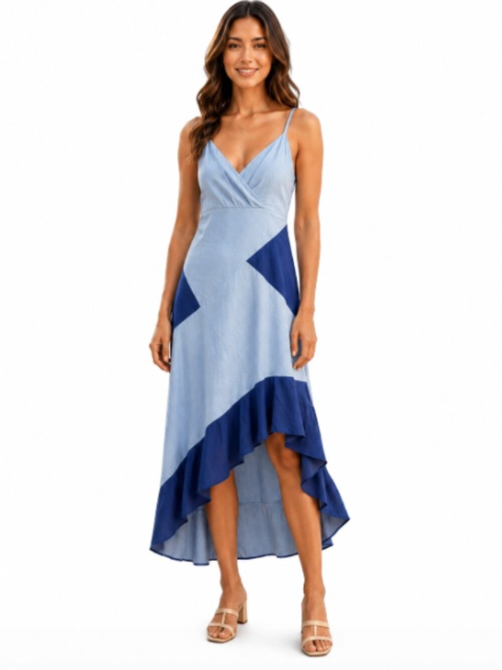 Lost + Wander State of Mind Colorblock Tank Dress